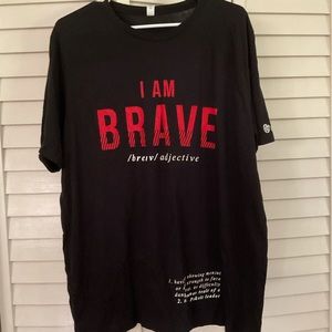 NWOT Pruvit I Am Brave T-shirt